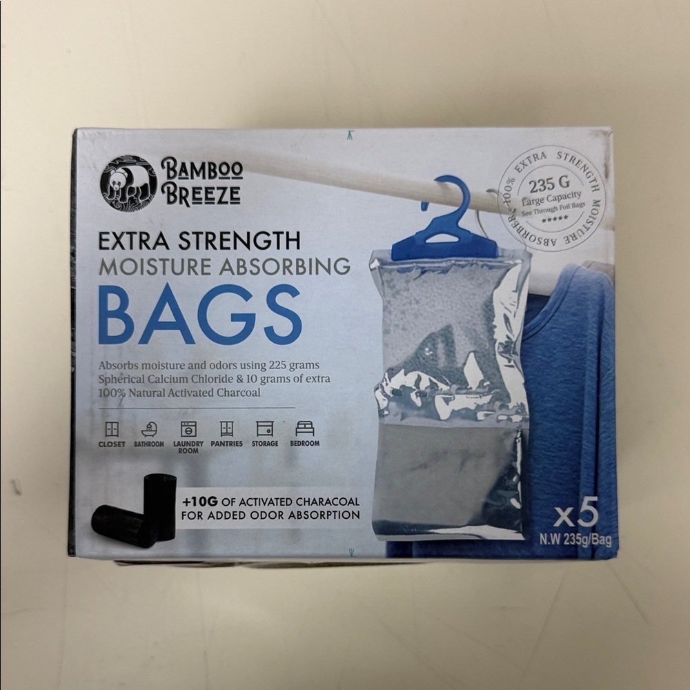 BAMBOO Breeze Moisture Absorbing Bags‎ - Blue and Gray